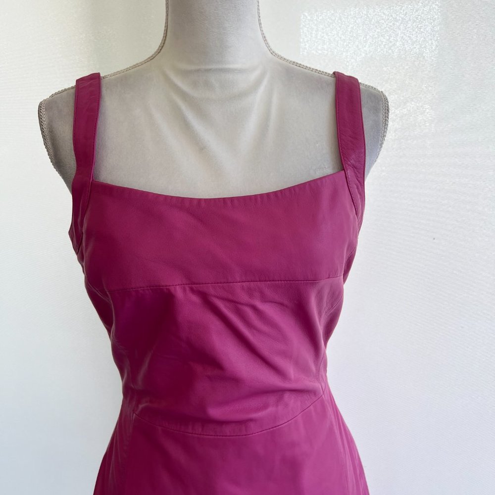 NWT Bod and Christensen pink leather dress - Picture 5 of 8